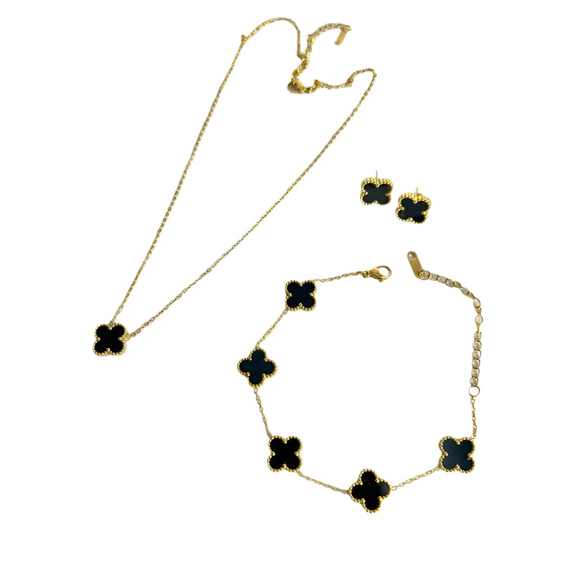 Four Leaf Clover Jewellery Set