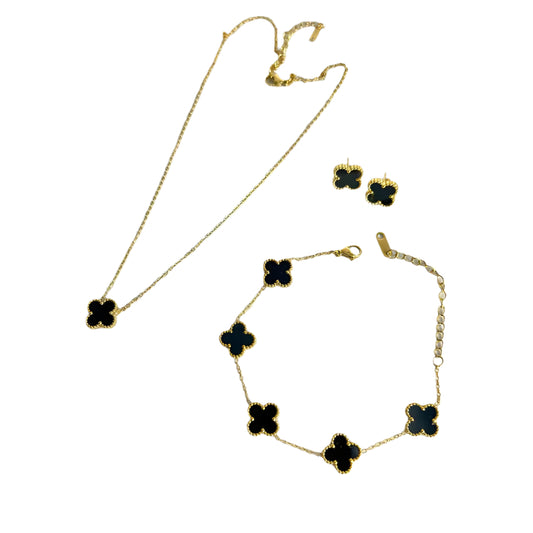 Four Leaf Clover Jewellery Set