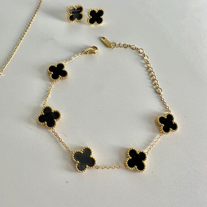 Four Leaf Clover Jewellery Set